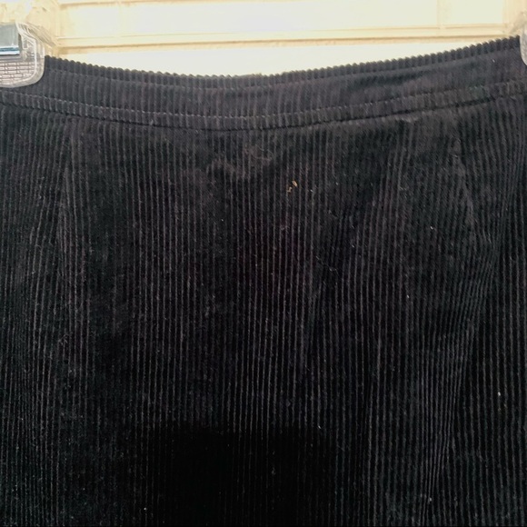 CALVIN KLEIN JEANS black corduroy mini skirt sz 28 - Picture 5 of 9